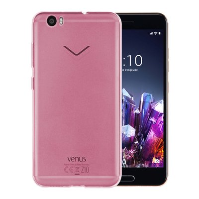 Microsonic Vestel Venüs Z10 Kılıf Transparent Soft Pembe