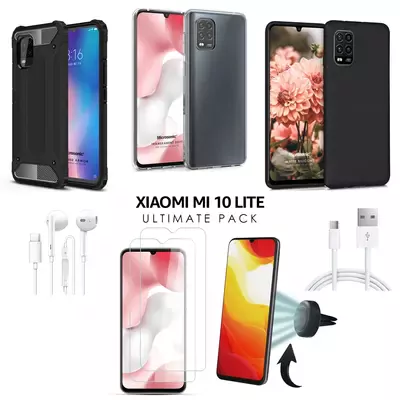 Microsonic Xiaomi Mi 10 Lite Kılıf & Aksesuar Seti