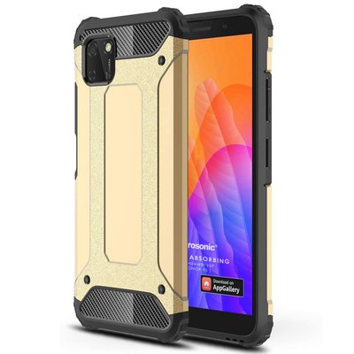 Microsonic Huawei Honor 9S Kılıf Rugged Armor Gold