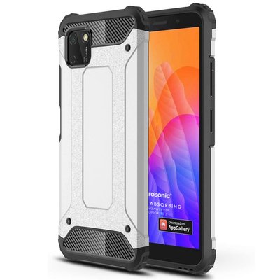 Microsonic Huawei Honor 9S Kılıf Rugged Armor Gümüş