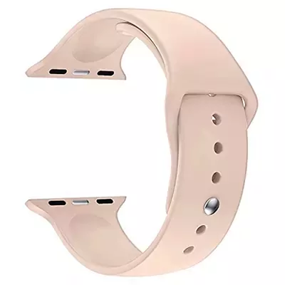 Microsonic Apple Watch Series 8 45mm Silikon Kordon Rose Gold