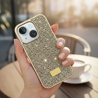 Microsonic Apple iPhone 15 Kılıf Cosmic Shine Gold