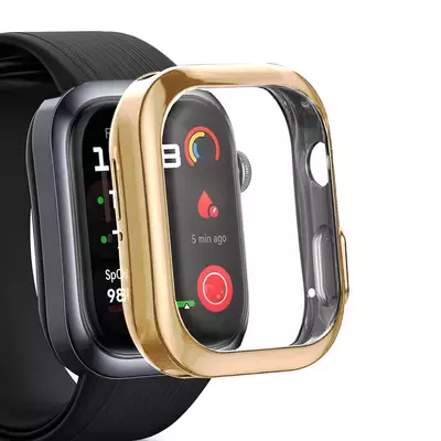 Microsonic Huawei Watch D2 Kılıf 360 Full Round Soft Silicone Gold
