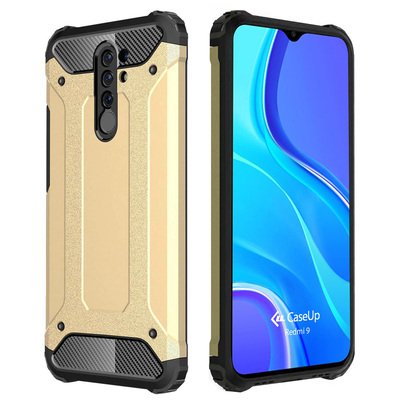 CaseUp Xiaomi Redmi 9 Kılıf Tank Gold