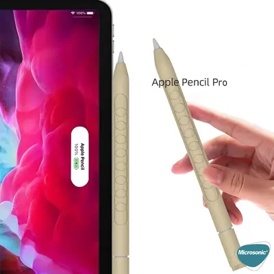 Microsonic Apple Pencil Pro Kılıf Mat Silikon Mavi