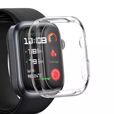 Microsonic Huawei Watch D2 Kılıf 360 Full Round Soft Silicone Şeffaf