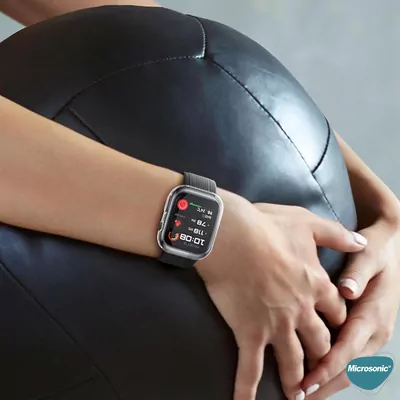 Microsonic Huawei Watch D2 Kılıf 360 Full Round Soft Silicone Şeffaf