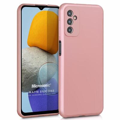 Microsonic Samsung Galaxy M23 Kılıf Matte Silicone Rose Gold