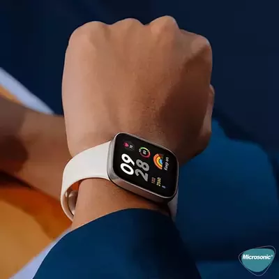 Microsonic Xiaomi Redmi Watch 3 Kordon, Silicone Sport Band Siyah