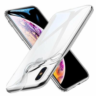 Caseup Apple iPhone XS Max Kılıf Transparent Soft Beyaz