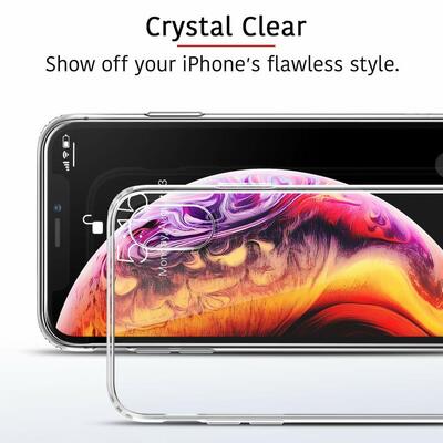 Caseup Apple iPhone XS Max Kılıf Transparent Soft Beyaz