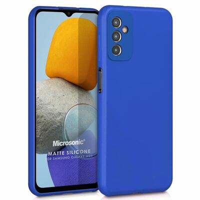 Microsonic Samsung Galaxy M23 Kılıf Matte Silicone Mavi