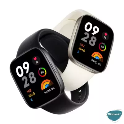 Microsonic Xiaomi Redmi Watch 3 Kordon, Silicone Sport Band Lila