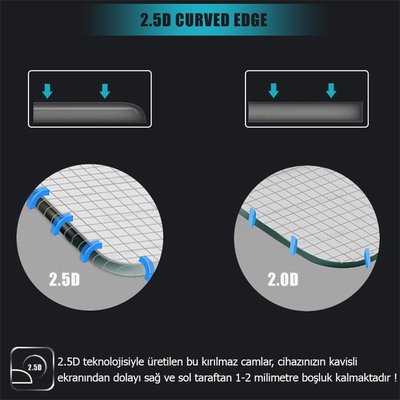 Microsonic Huawei Y9S Tempered Glass Cam Ekran Koruyucu