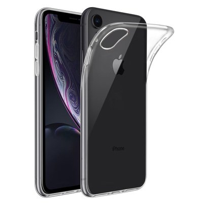 Caseup Apple iPhone XR Kılıf Transparent Soft Beyaz