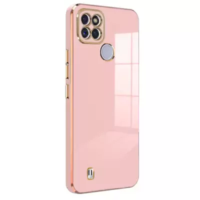 Microsonic Realme C21Y Kılıf Olive Plated Pembe