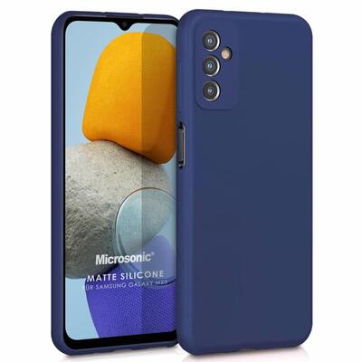 Microsonic Samsung Galaxy M23 Kılıf Matte Silicone Lacivert