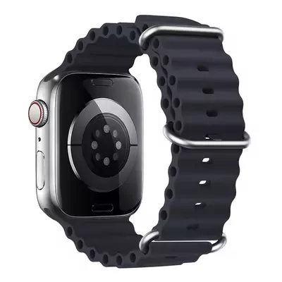 Microsonic Apple Watch Series 10 42mm Kordon Aqua Belt Lacivert