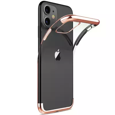 Microsonic Apple iPhone 11 (6.1'') Kılıf Skyfall Transparent Clear Rose Gold