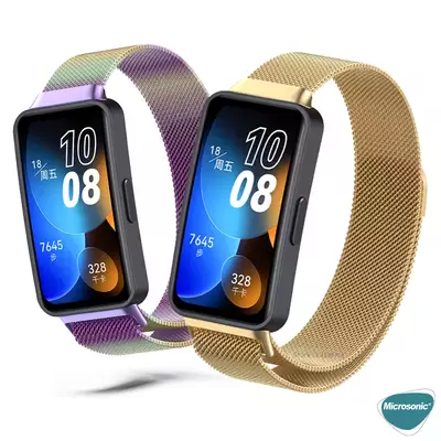 Microsonic Huawei Band 8 Milanese Loop Kordon Siyah