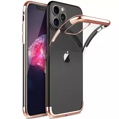 Microsonic Apple iPhone 11 Pro (5.8'') Kılıf Skyfall Transparent Clear Rose Gold