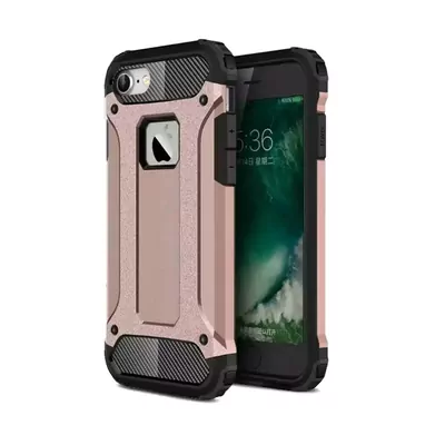 Microsonic Apple iPhone 8 Kılıf Rugged Armor Rose Gold