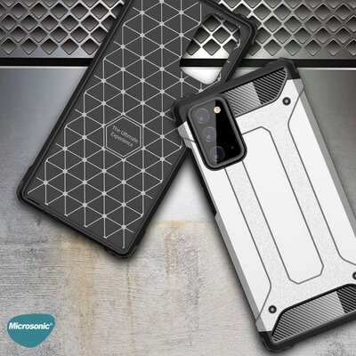 Microsonic Samsung Galaxy Note 20 Kılıf Rugged Armor Siyah