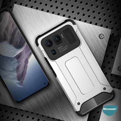 Microsonic Xiaomi Mi 11 Ultra Kılıf Rugged Armor Siyah