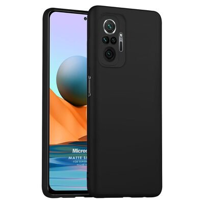 Microsonic Xiaomi Redmi Note 10 Pro Max Kılıf Matte Silicone Siyah