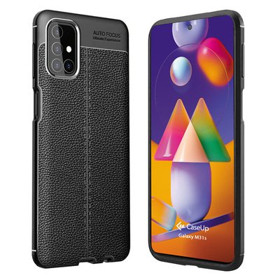 CaseUp Samsung Galaxy M31s Kılıf Niss Silikon Siyah