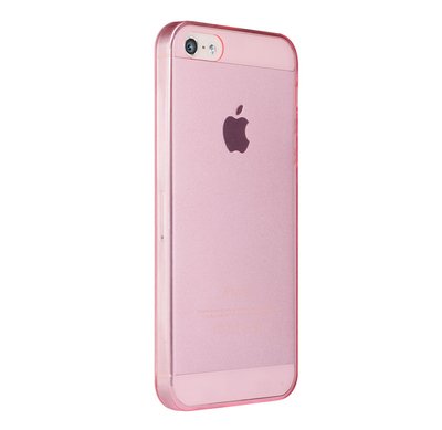 CaseUp Apple iPhone 5 Kılıf Transparent Soft Pembe