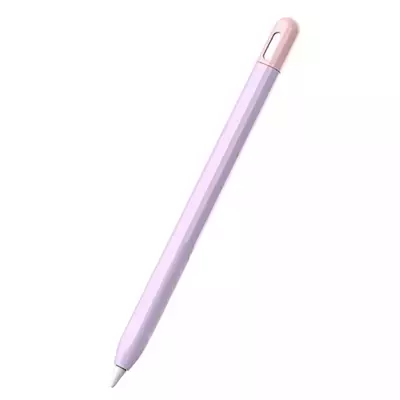 Microsonic Apple Pencil Pro Kılıf Mat Silikon Pembe Lila