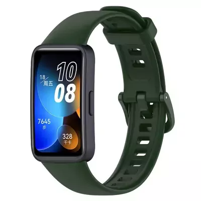 Microsonic Huawei Band 8 Kordon, Silicone Sport Band Yeşil