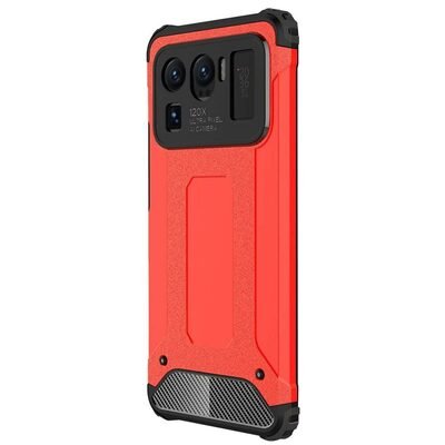 Microsonic Xiaomi Mi 11 Ultra Kılıf Rugged Armor Kırmızı