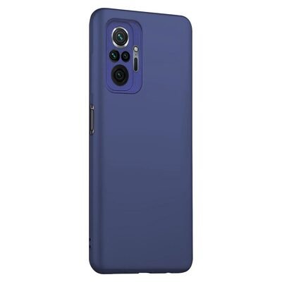 Microsonic Xiaomi Redmi Note 10 Pro Max Kılıf Matte Silicone Lacivert