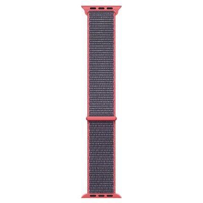 Microsonic Apple Watch Series 7 41mm Hasırlı Kordon Woven Sport Loop Koyu Pembe