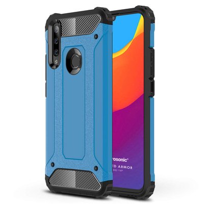 Microsonic Huawei Y6P Kılıf Rugged Armor Mavi