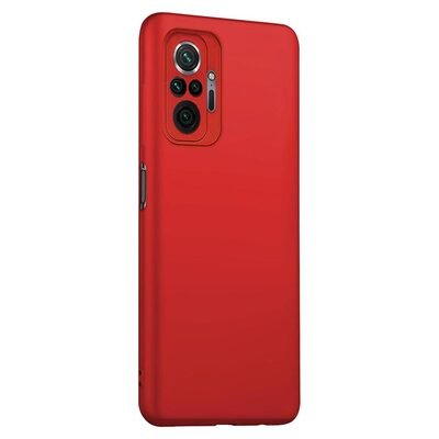 Microsonic Xiaomi Redmi Note 10 Pro Max Kılıf Matte Silicone Kırmızı