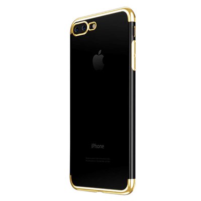 Microsonic Apple iPhone 7 Plus Kılıf Skyfall Transparent Clear Gold