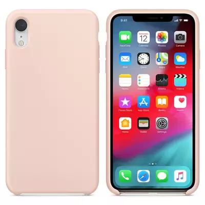 Microsonic Apple iPhone XR Kılıf Liquid Lansman Silikon Kum Pembesi