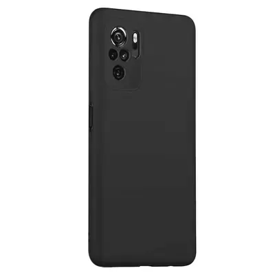 Microsonic Xiaomi Poco M5s Kılıf Matte Silicone Siyah