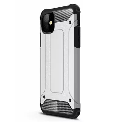 Microsonic Apple iPhone 11 (6.1'') Kılıf Rugged Armor Gümüş