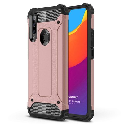 Microsonic Huawei Y6P Kılıf Rugged Armor Rose Gold