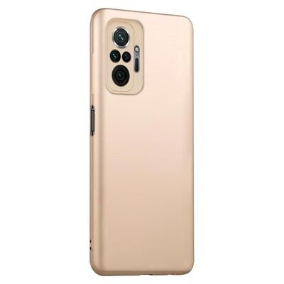 Microsonic Xiaomi Redmi Note 10 Pro Max Kılıf Matte Silicone Gold