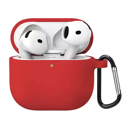 Microsonic Airpods 4.Nesil / ANC Liquid Silicone Lansman Kırmızı