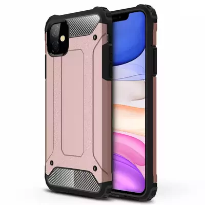 Microsonic Apple iPhone 11 (6.1'') Kılıf Rugged Armor Rose Gold