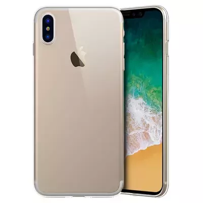 Microsonic Apple iPhone X Kılıf Transparent Soft Beyaz