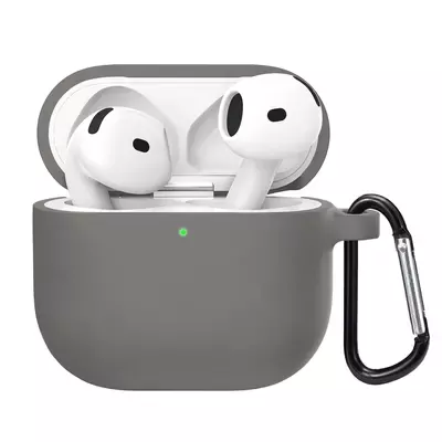Microsonic Airpods 4.Nesil / ANC Liquid Silicone Lansman Gri