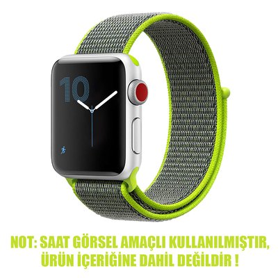 Microsonic Apple Watch Series 2 42mm Nylon Loop Kordon Flash