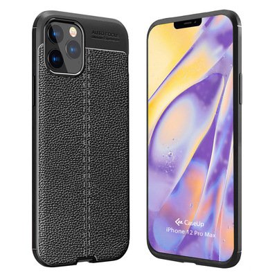 CaseUp Apple iPhone 12 Pro Max Kılıf Niss Silikon Siyah